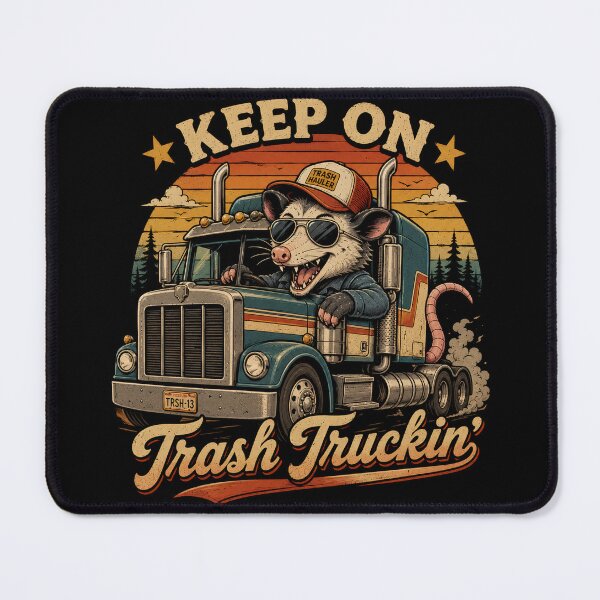 Item preview, Funny Possum Trucker Shirt – Keep On Trash Truckin Truck Driver Gift for Long Haul Drivers designed and sold by PatysArt.