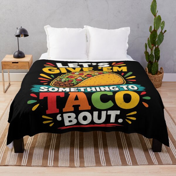Item preview, Let's Give Em Something To Taco Bout Funny Taco designed and sold by BrownHorse90s.