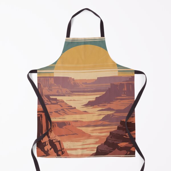 Item preview, Vintage National Park Travel Poster – Retro Desert Canyon Sunset Wall Art designed and sold by Tamas Das.