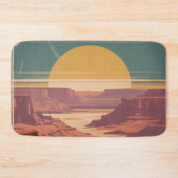 Item preview, Vintage National Park Travel Poster – Retro Desert Canyon Sunset Wall Art designed and sold by Tamas Das.