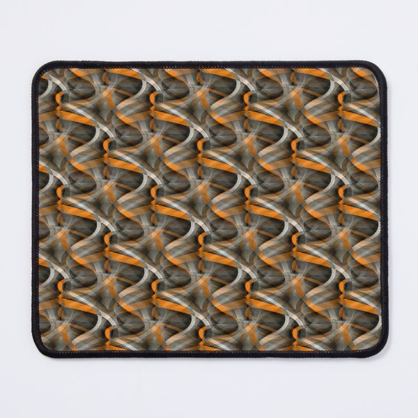 Item preview, Eighties Burned Orange On Grey Abstract Curve Repeat Pattern designed and sold by taiche.