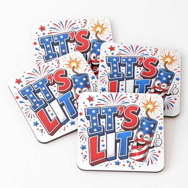 Item preview, It's Lit fun 4th of July design designed and sold by manytshirts.