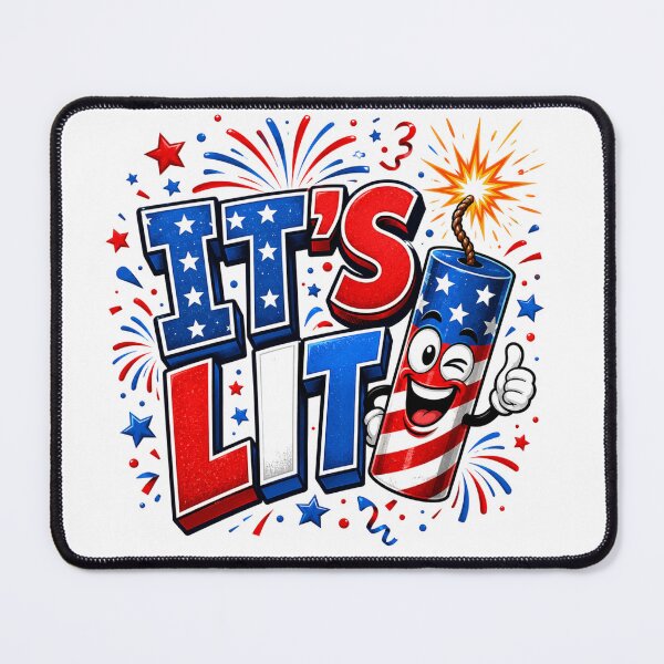 Item preview, It's Lit fun 4th of July design designed and sold by manytshirts.