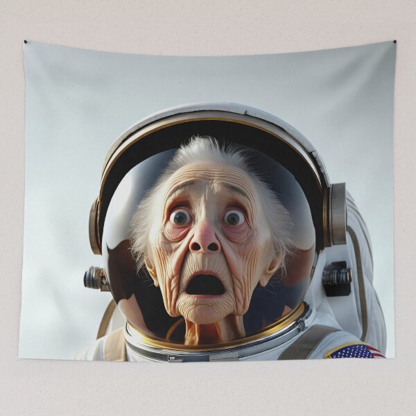 Item preview, Old Woman in a space suit on the moon designed and sold by Colin Bentham.