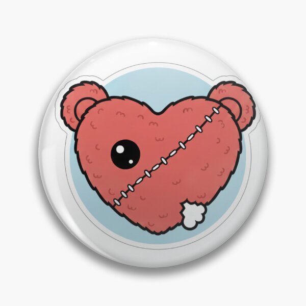 Artikelvorschau, Kawaii Sad Heart Teddy Bear Mashup Sticker entworfen und verkauft von VanSum.