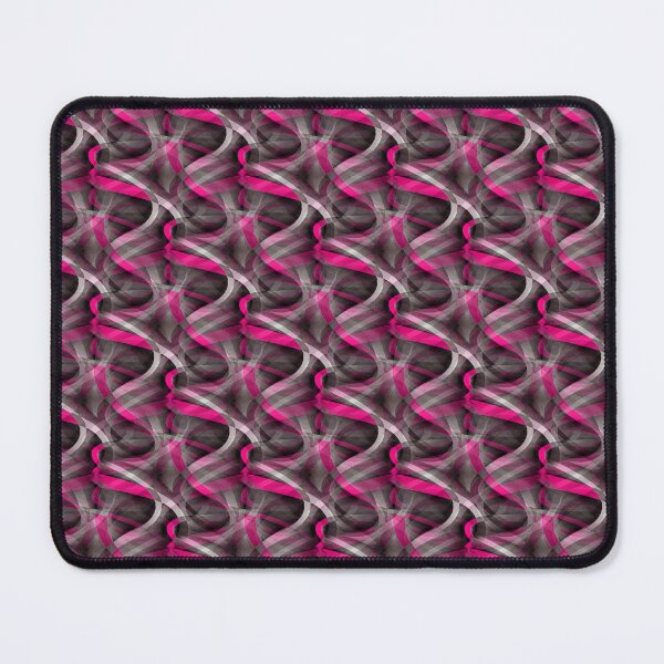 Item preview, Eighties Beautiful Pink On Grey Abstract Curve Repeat Pattern designed and sold by taiche.