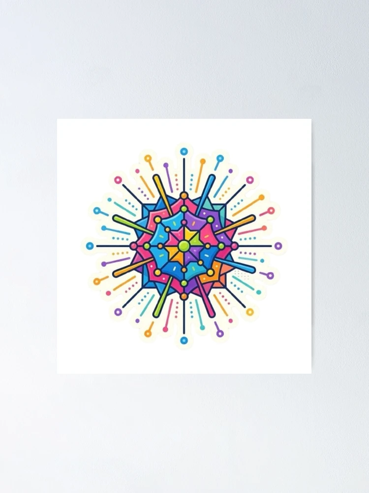Thumbnail 1 of 3, Poster, Atom Array designed and sold by Monem-RASH.