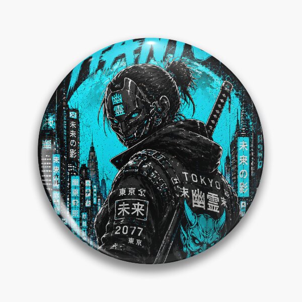 Item preview, Cyberpunk Urban Phantom - Futuristic Techwear Ninja & Oni Mask designed and sold by saamessart.
