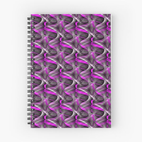 Item preview, Eighties Lilac Pink On Grey Abstract Curve Repeat Pattern designed and sold by taiche.