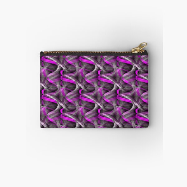 Item preview, Eighties Lilac Pink On Grey Abstract Curve Repeat Pattern designed and sold by taiche.