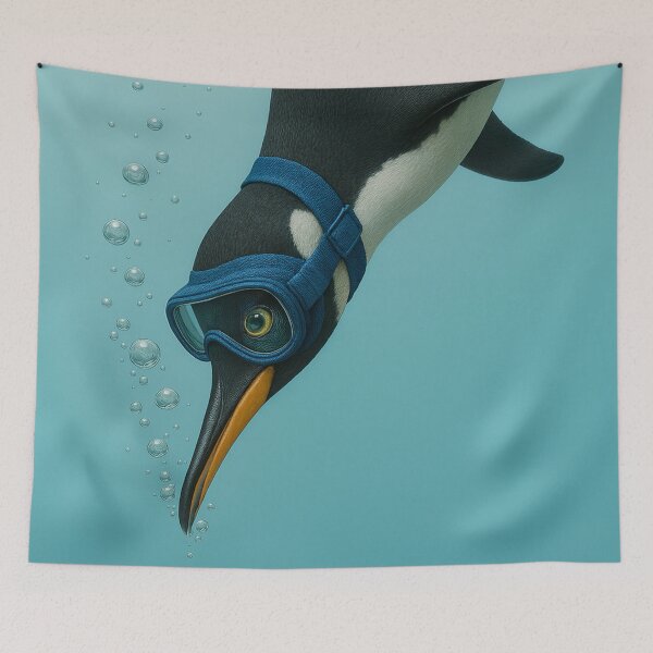 Item preview, Diving Penguin designed and sold by Blijjet Creative Studio.