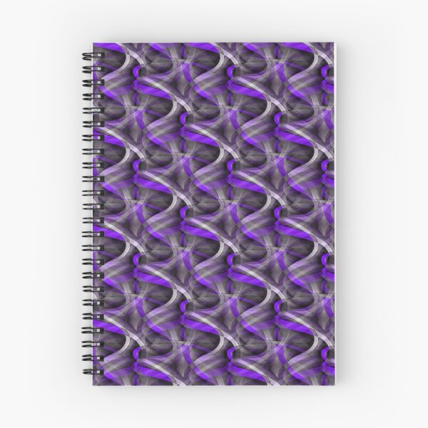 Item preview, Eighties Lilac Blue On Grey Abstract Curve Repeat Pattern designed and sold by taiche.