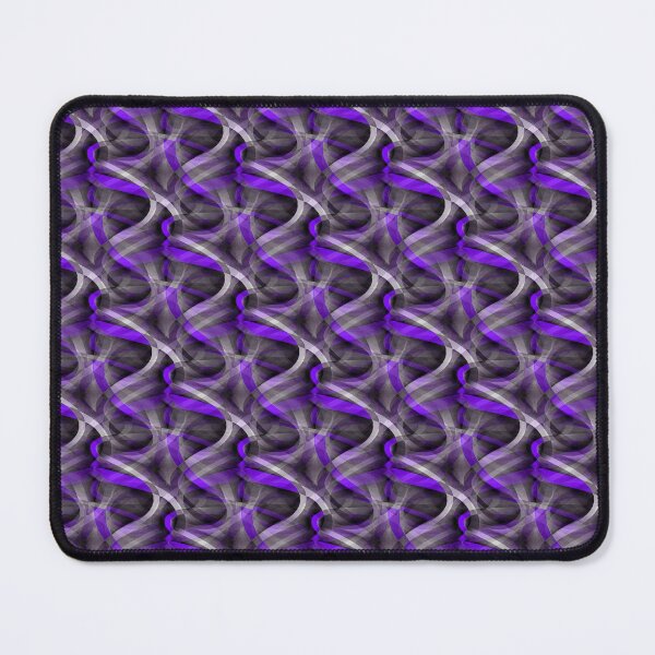 Item preview, Eighties Lilac Blue On Grey Abstract Curve Repeat Pattern designed and sold by taiche.