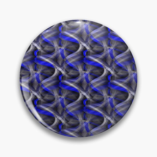 Item preview, Eighties Bright Blue On Grey Abstract Curve Repeat Pattern designed and sold by taiche.