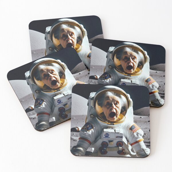 Item preview, Old Woman in a space suit on the moon designed and sold by Colin Bentham.