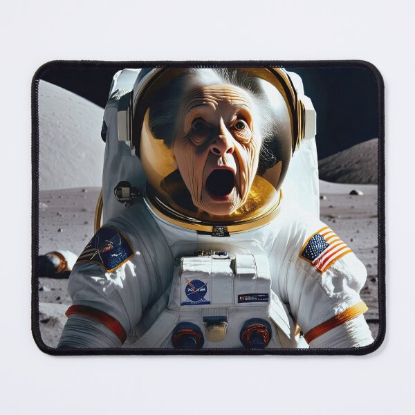Item preview, Old Woman in a space suit on the moon designed and sold by Colin Bentham.
