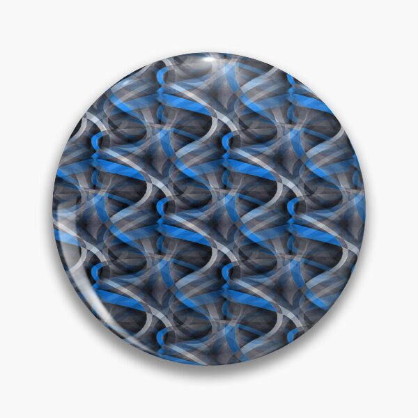 Item preview, Eighties Beautiful Blue On Grey Abstract Curve Repeat Pattern designed and sold by taiche.