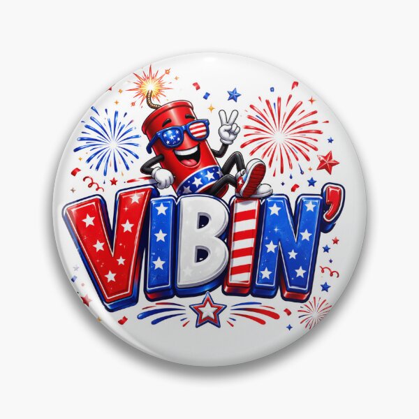 Item preview, Vibin' 4th of July design designed and sold by manytshirts.