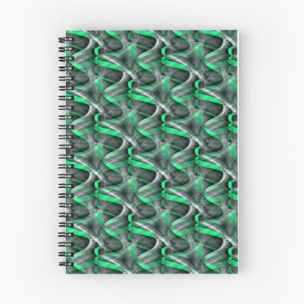 Item preview, Eighties Pale Green On Grey Abstract Curve Repeat Pattern designed and sold by taiche.