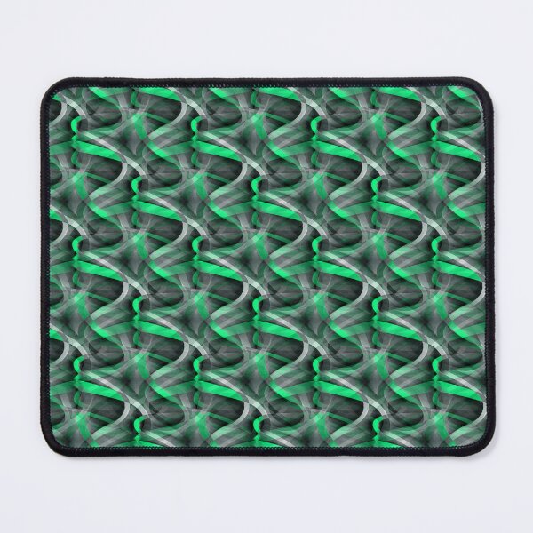 Item preview, Eighties Pale Green On Grey Abstract Curve Repeat Pattern designed and sold by taiche.