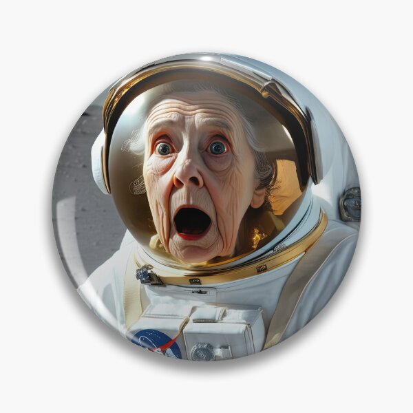 Item preview, Old Woman in a space suit on the moon designed and sold by Colin Bentham.