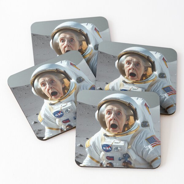 Item preview, Old Woman in a space suit on the moon designed and sold by Colin Bentham.