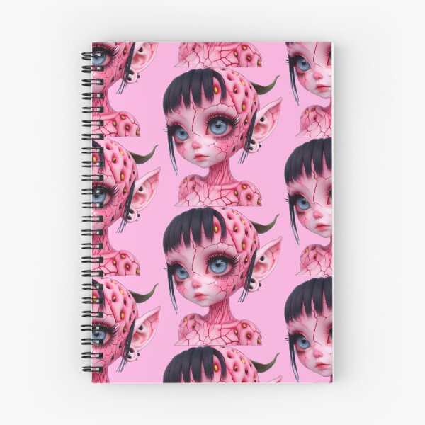 Item preview, Pastel Goth Strawberry Elf Girl with Big Blue Eyes designed and sold by LujziWorld.