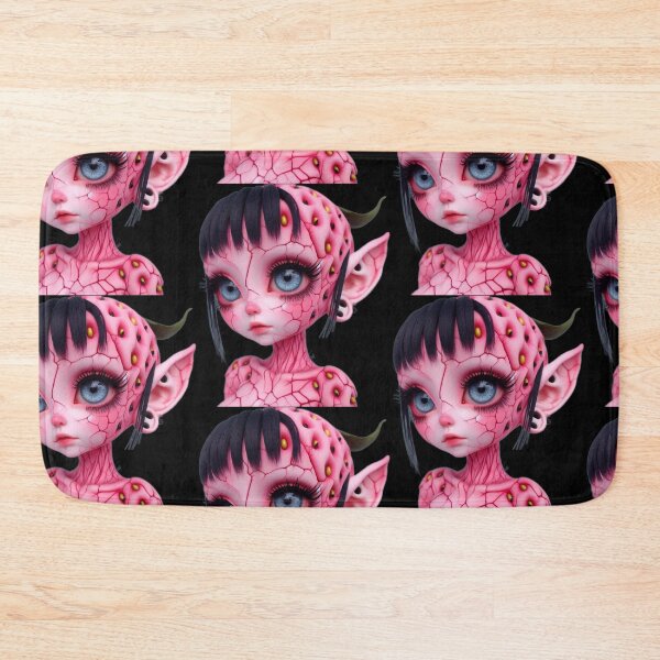 Item preview, Pastel Goth Strawberry Elf Girl with Big Blue Eyes designed and sold by LujziWorld.