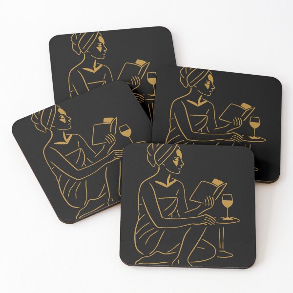 Item preview, Art Deco Woman Reading Print designed and sold by Studio pod Burom.