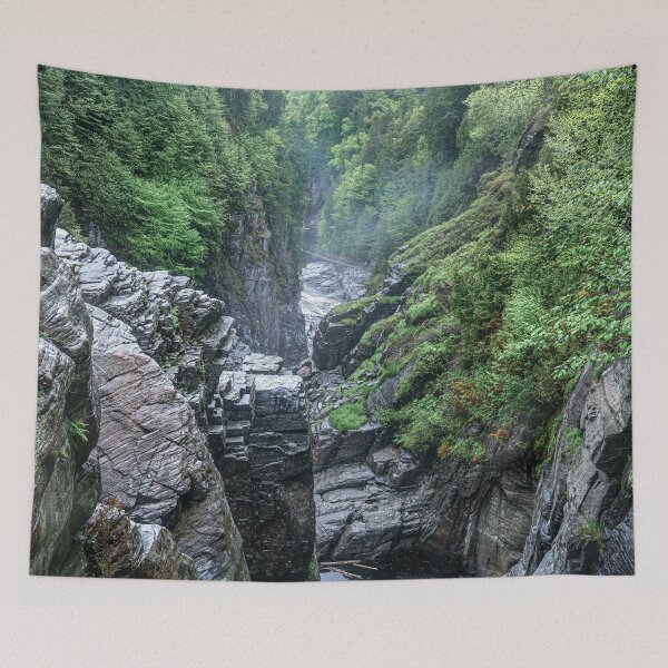 Item preview, Majestic Canyon Sainte-Anne Gorge Quebec Canada Wilderness Landscape designed and sold by MariaAbaza.