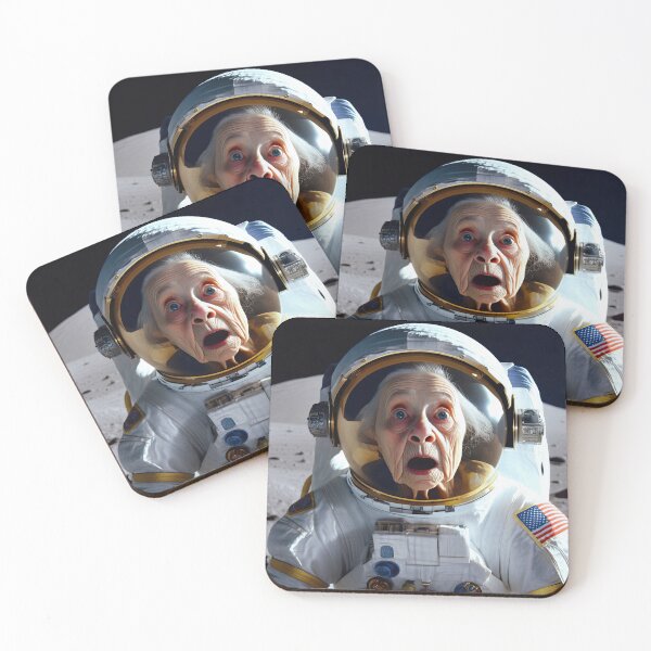 Item preview, Old Woman in a space suit on the moon designed and sold by Colin Bentham.