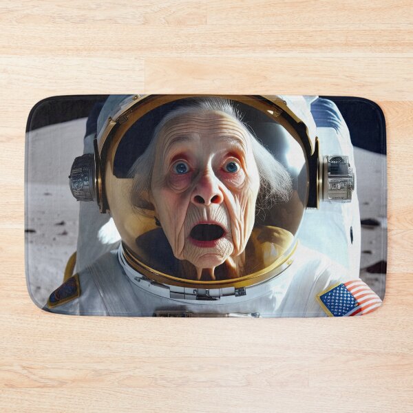 Item preview, Old Woman in a space suit on the moon designed and sold by Colin Bentham.