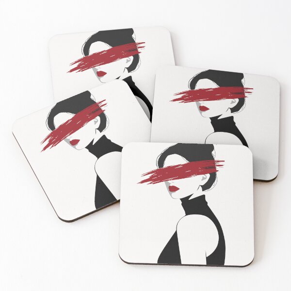 Item preview, Red Brushstroke Woman  designed and sold by Studio pod Burom.