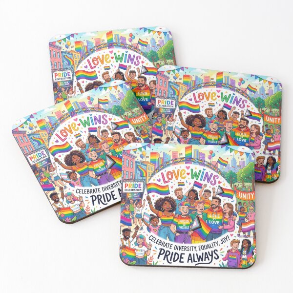Item preview, love wins pride always celebrate diversity equality joy designed and sold by Kate1art.
