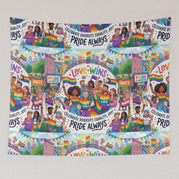 Item preview, love wins pride always celebrate diversity equality joy designed and sold by Kate1art.
