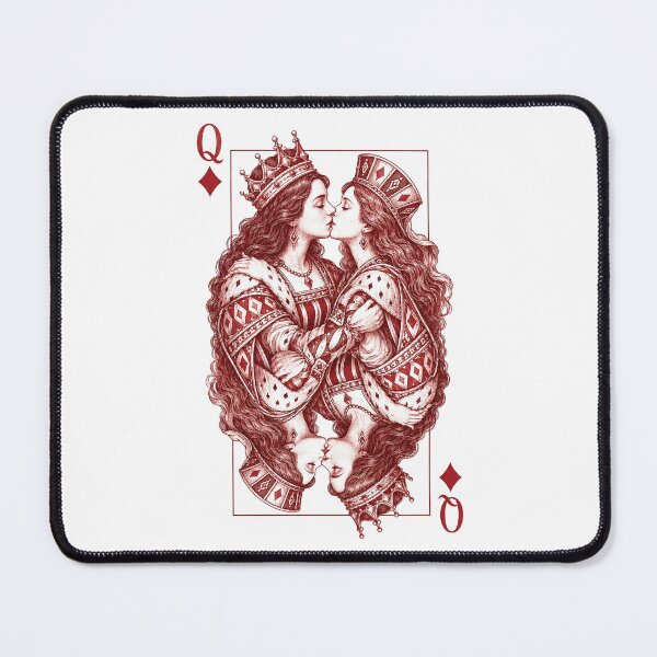 Item preview, Lesbian Queens Kissing Card Game LGBT Pride Two Brides designed and sold by NicowrmSArt.