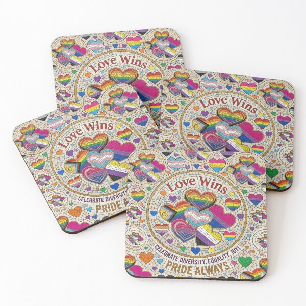 Item preview, love wins pride always mosaic celebrate diversity equality joyy designed and sold by Kate1art.