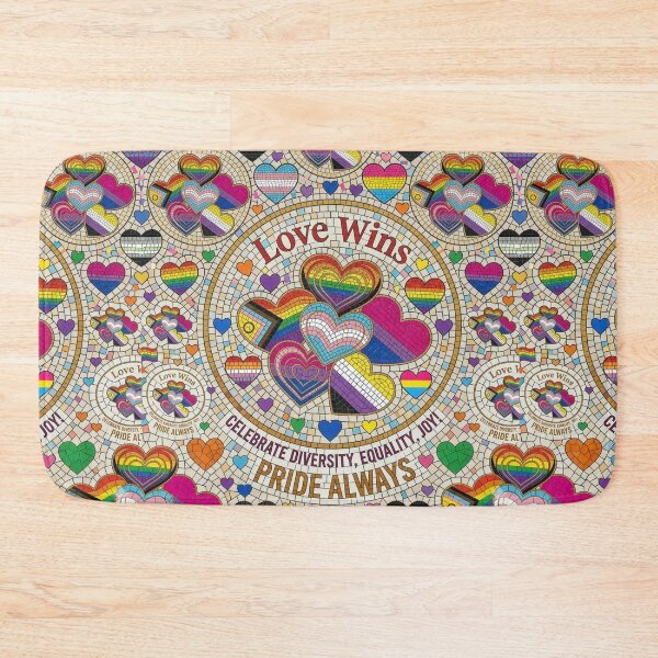 Item preview, love wins pride always mosaic celebrate diversity equality joyy designed and sold by Kate1art.