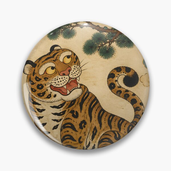 Item preview, Korean Folk Art Tiger and Magpie — Minhwa Painting designed and sold by ImagineDepart.