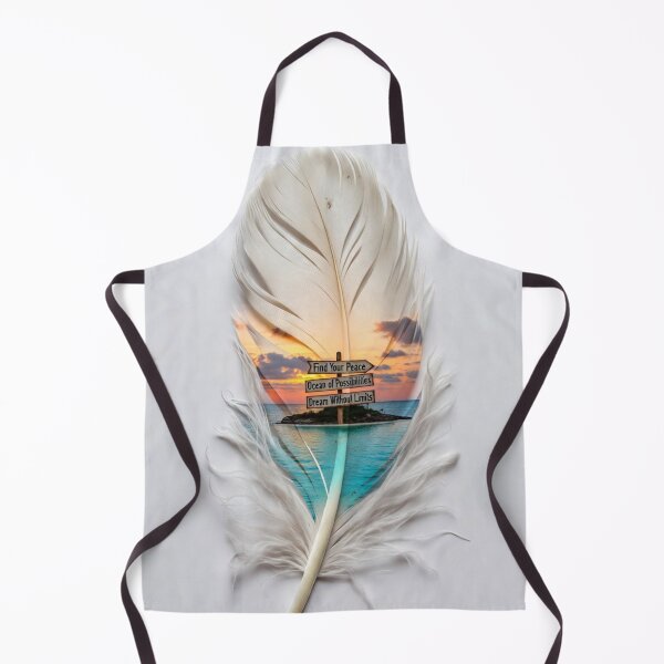 Item preview, Inspirational Feather Beach Art | Dream Without Limits Motivational Design designed and sold by GalleryPeak.