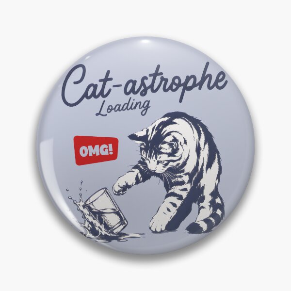Item preview, Catastrophe Loading Funny Naughty Cat  designed and sold by MadeBySidney.