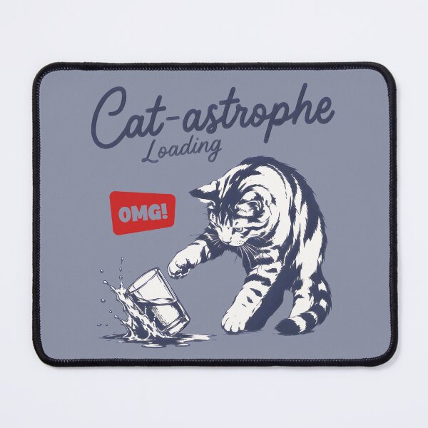 Item preview, Catastrophe Loading Funny Naughty Cat designed and sold by MadeBySidney.