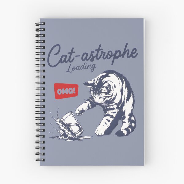 Aperçu de l'œuvre Catastrophe Chargement Drôle Naughty Cat créée et vendue par MadeBySidney.