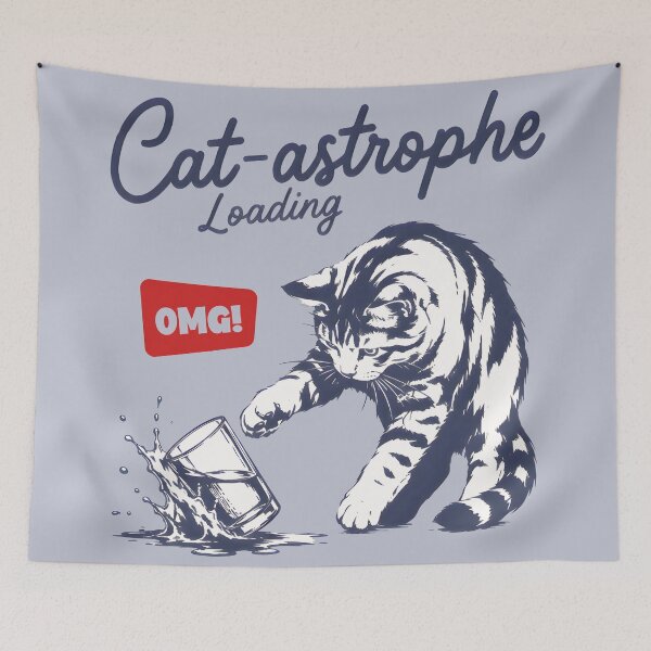 Item preview, Catastrophe Loading Funny Naughty Cat  designed and sold by MadeBySidney.