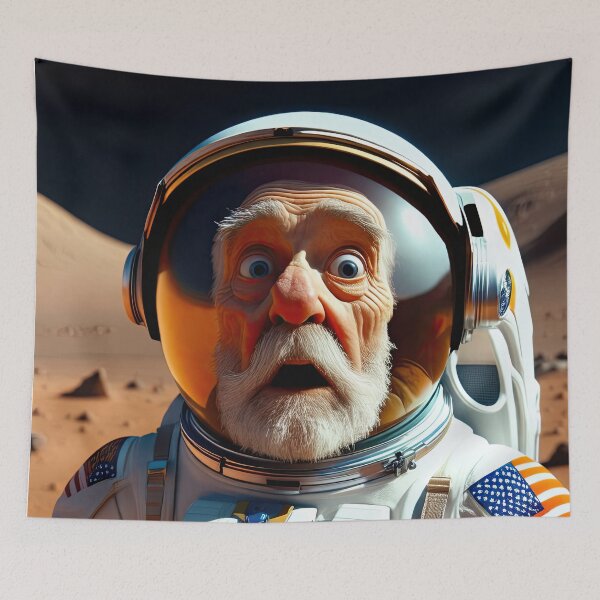 Item preview, Old Man in a space suit on Mars designed and sold by Colin Bentham.