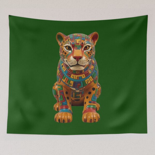 Item preview, Aztec Jaguar Sculpture designed and sold by Kirrindy Designs.