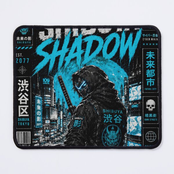 Item preview, Cyberpunk Shibuya Shadow - Futuristic Techwear Ninja & Oni Mask designed and sold by saamessart.