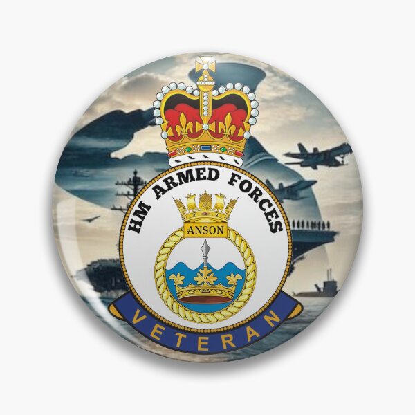 Item preview, HMS Anson Royal Navy HM Armed Forces Veteran designed and sold by Bootneckstore.
