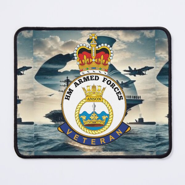 Item preview, HMS Anson Royal Navy HM Armed Forces Veteran designed and sold by Bootneckstore.