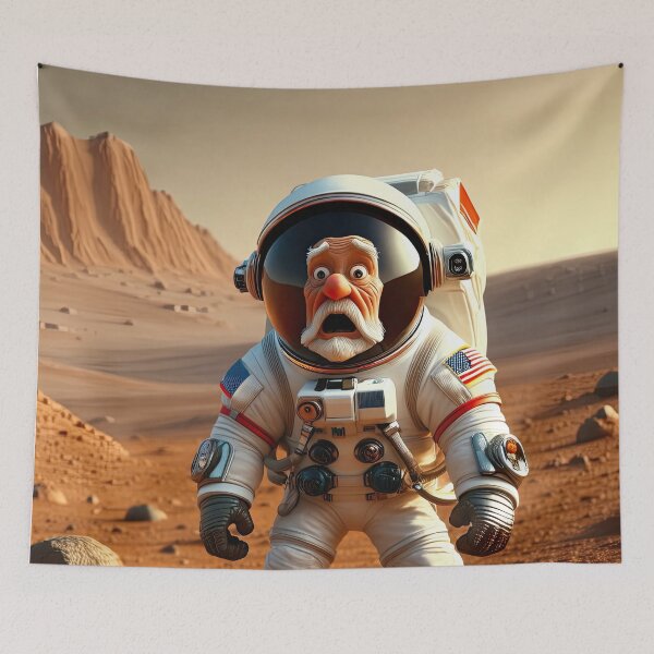 Item preview, Old Man in a space suit on Mars designed and sold by Colin Bentham.
